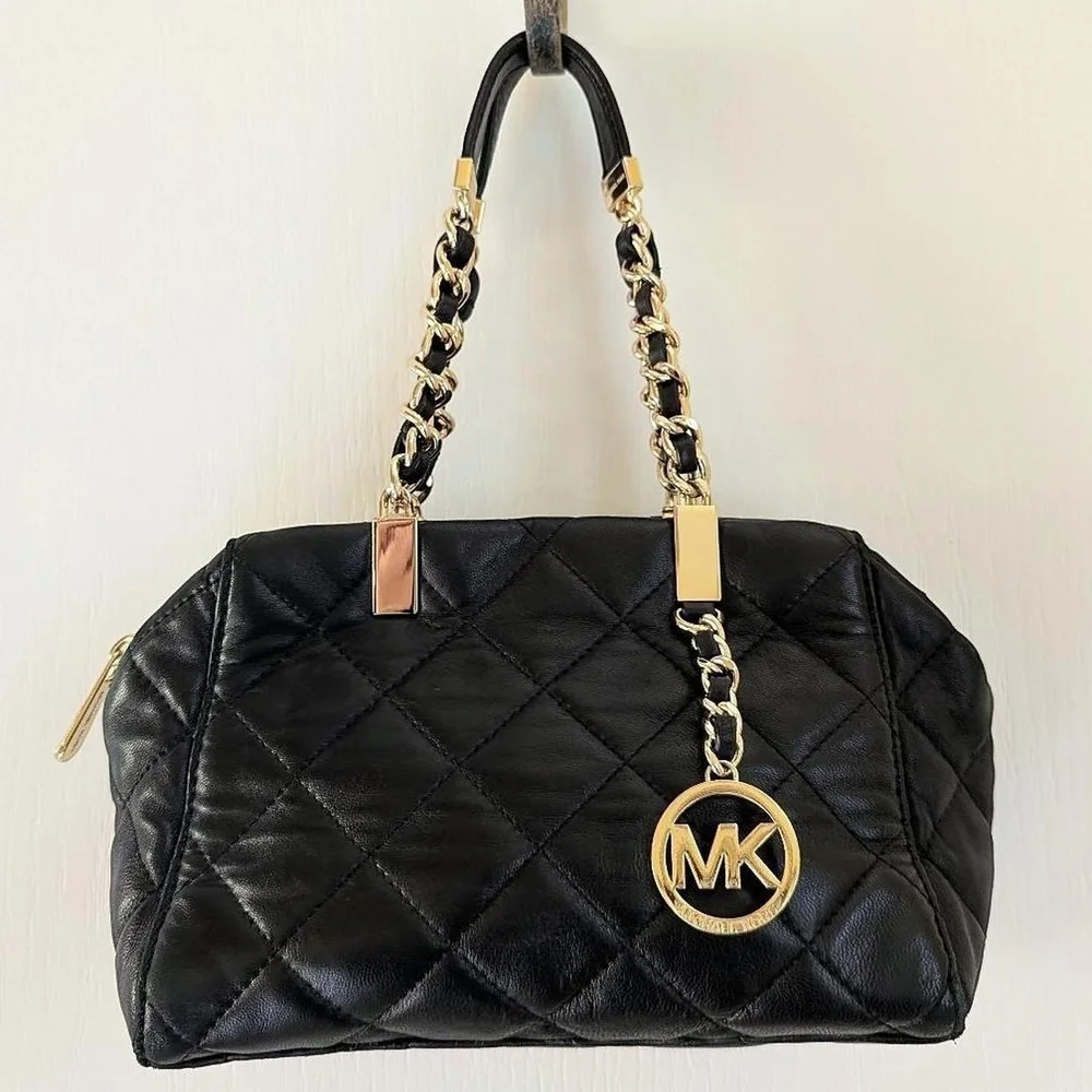 Vintage Y2K Michael Kors Black Quilted Women's Bag